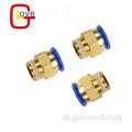 Encaixe de tubo de conector pneumático PC Straight One Touch